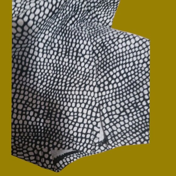 Island Escape Reeves Printed Palissades Strappy Back Tankini Top blk/wht Size 8 - Picture 7 of 9